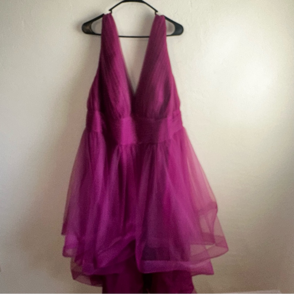 JJs House Magenta Tulle Gown - Picture 8 of 10